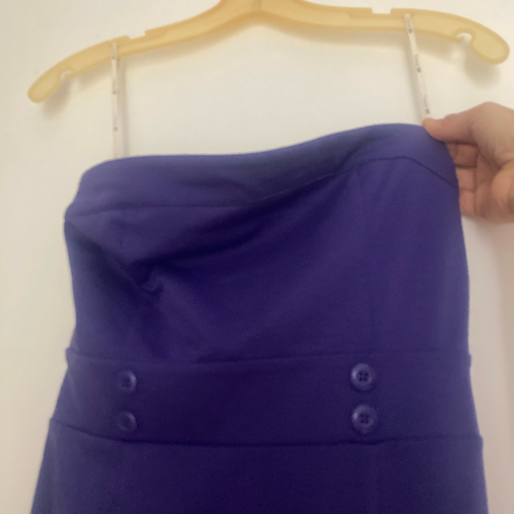 Forever 21 Strapless Dress in Deep Blue